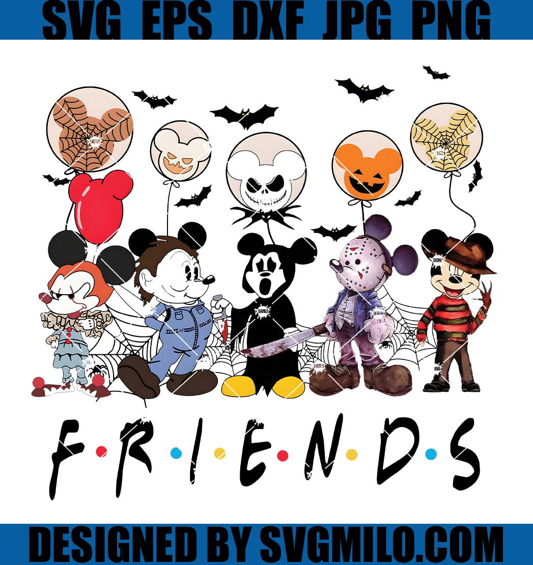 Friends Horror Characters PNG, Happy Halloween PNG, Horror Movie Killers PNG