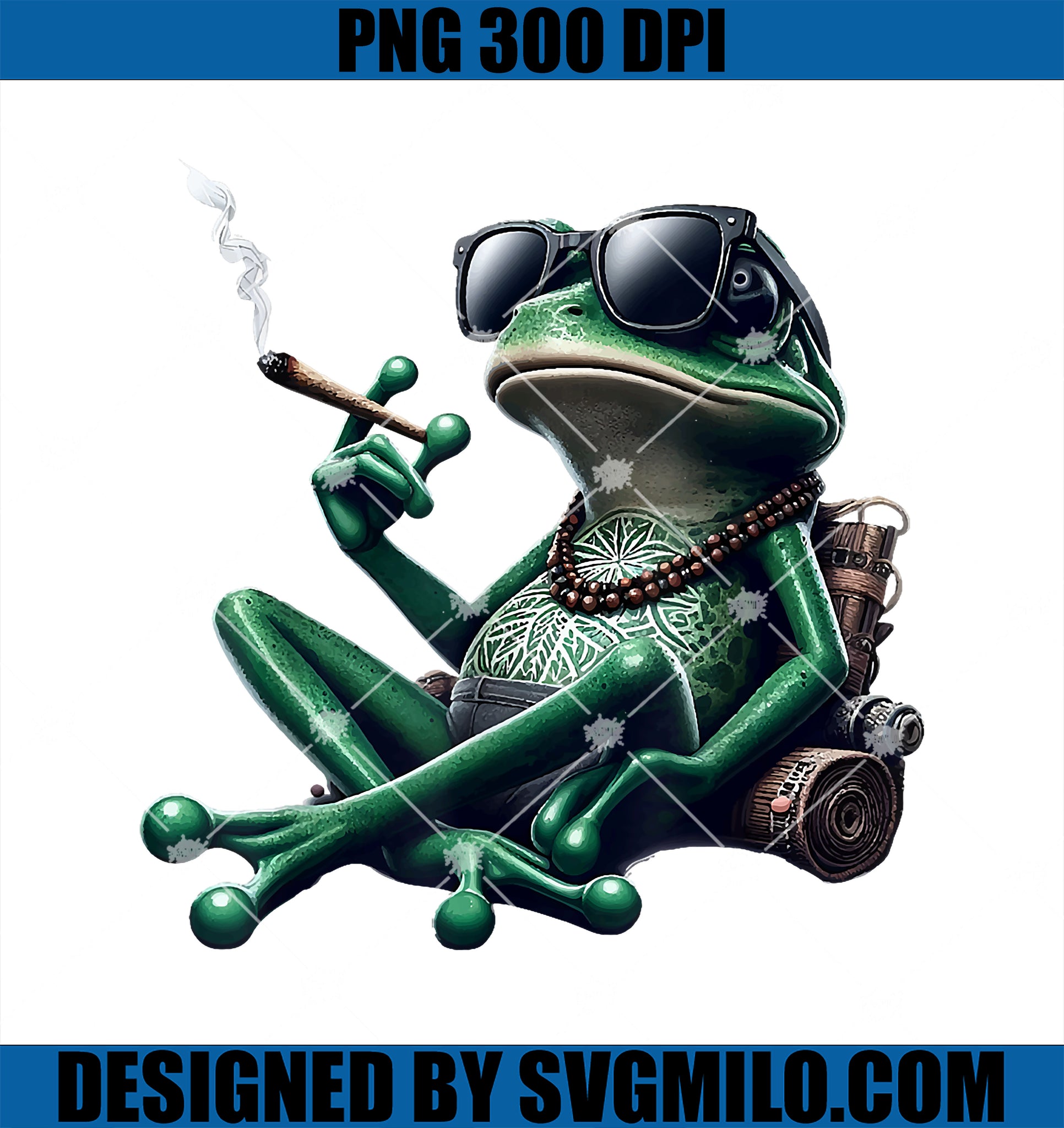 Frog Weed Hippie Marijuana Funny Frog Smoking Cannabis PNG