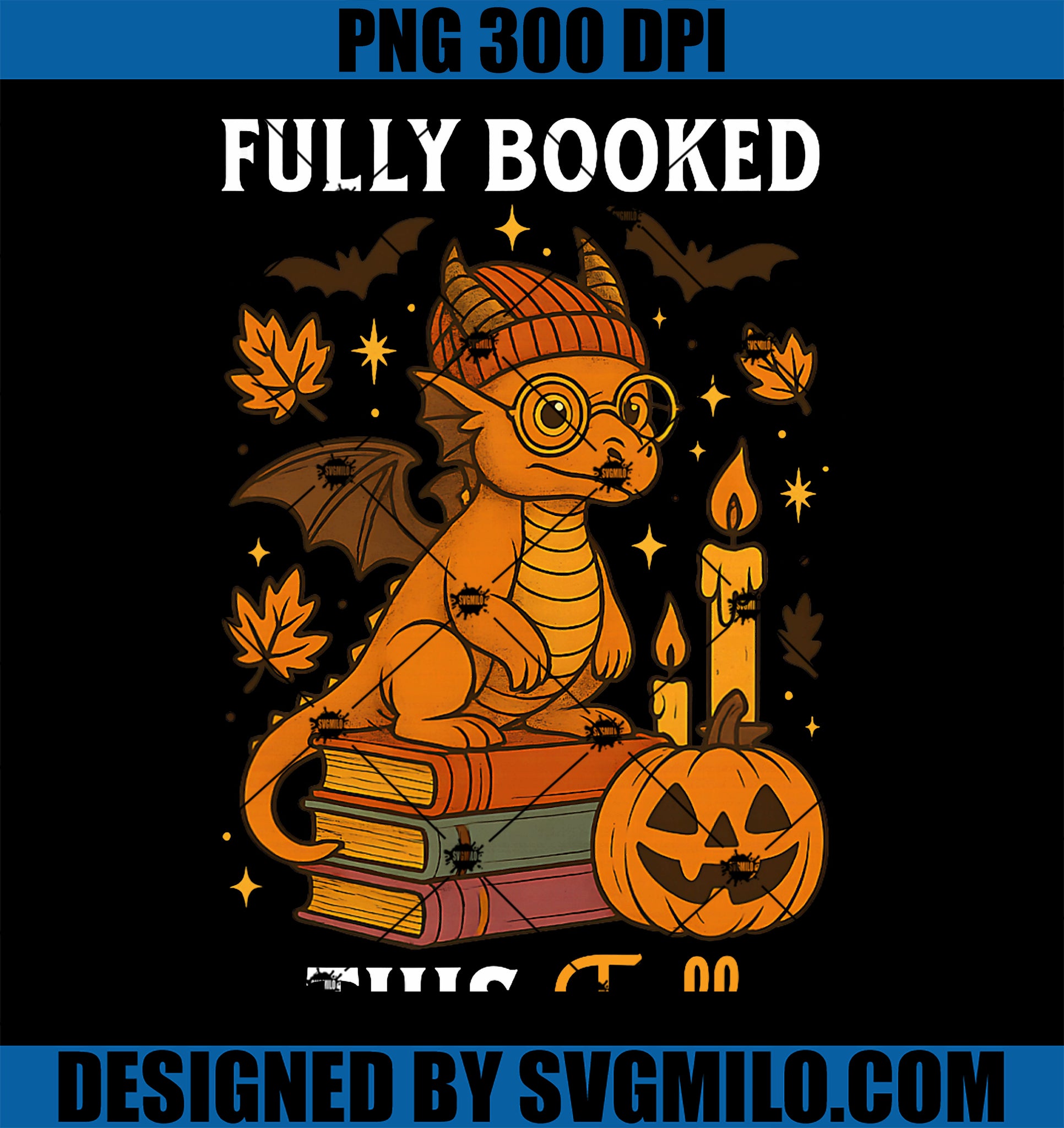 Fully Booked This Fall PNG, Dragon Reading Book Bookworm Autumn PNG