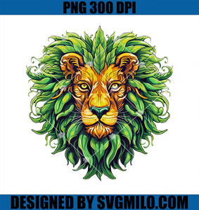 Funny Cannabis Weed Lion Stoner Marijuana 420 Day PNG