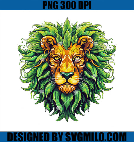 Funny Cannabis Weed Lion Stoner Marijuana 420 Day PNG