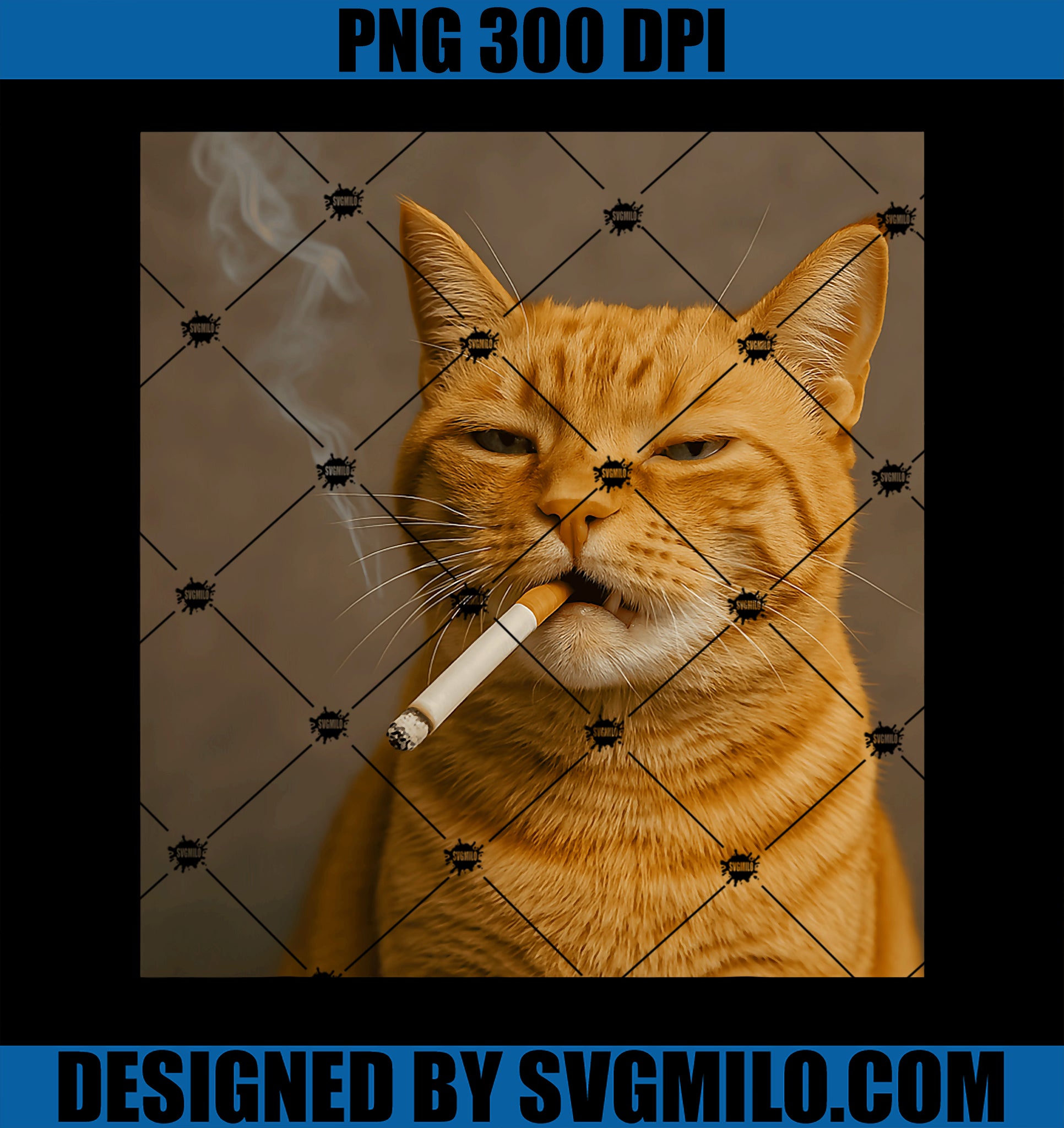 Funny Cat Meme Cat Smoking PNG, Cigarette Cat Lover PNG