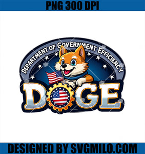 Funny DOGE Crypto Meme Department of Government Efficiency PNG