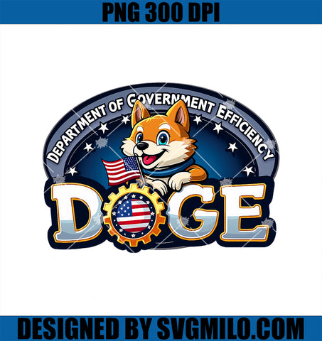 Funny DOGE Crypto Meme Department of Government Efficiency PNG