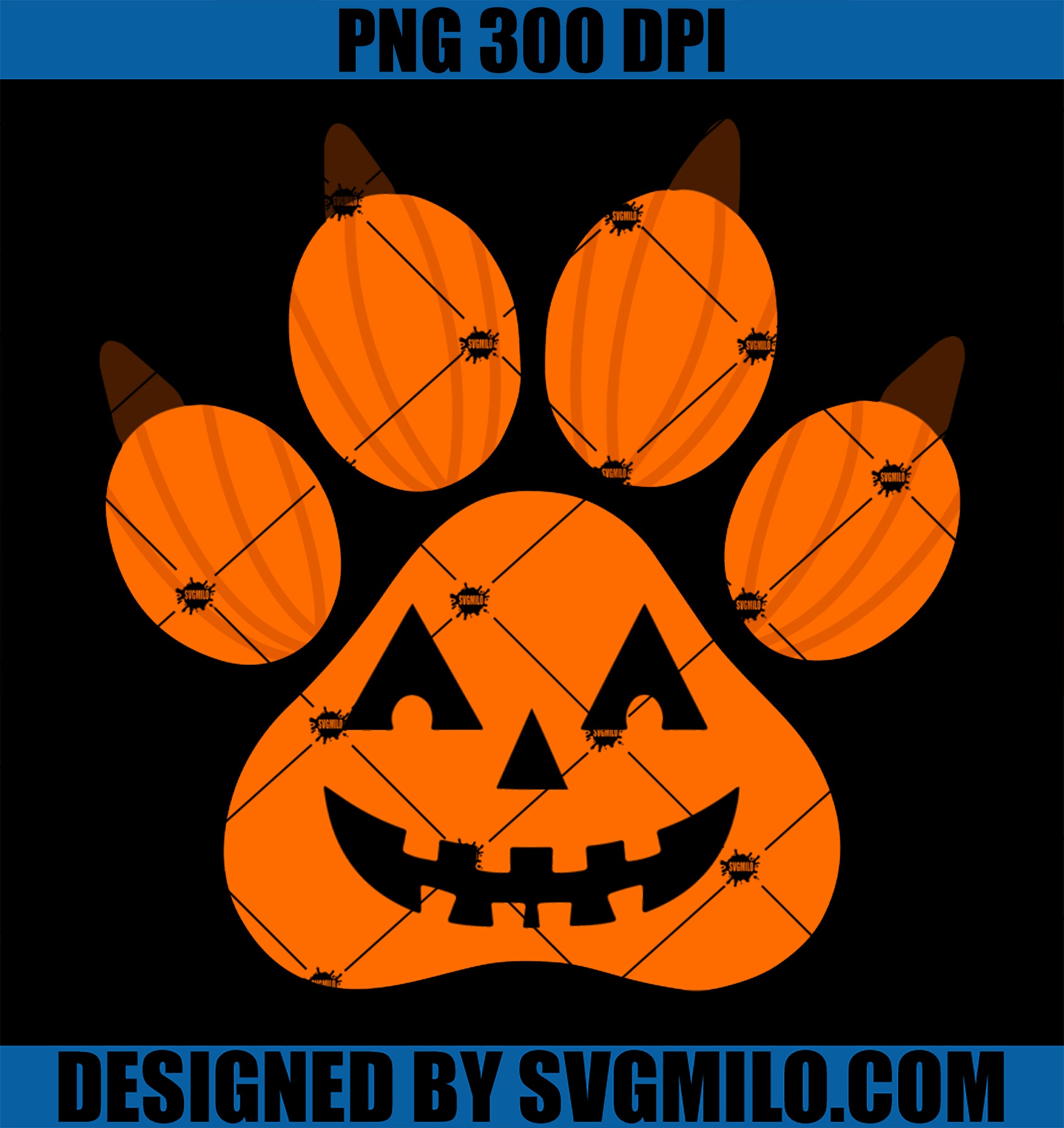 Funny Dog Paw Print Halloween PNG, Dog Lovers Dog Owner PNG
