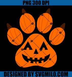 Funny Dog Paw Print Halloween PNG, Dog Lovers Dog Owner PNG