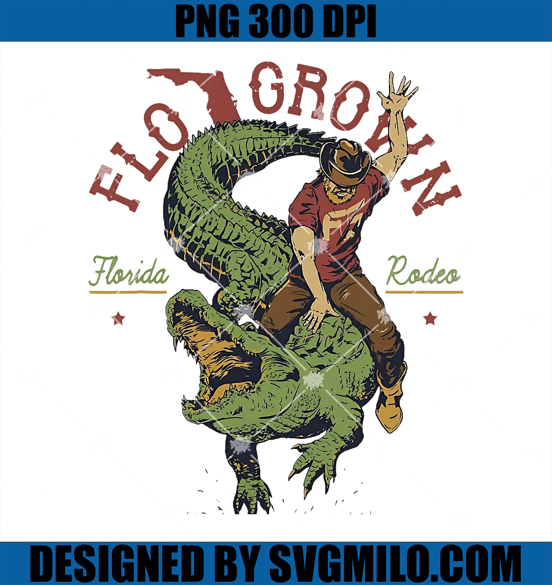 Funny Flo Grown Florida Rodeo PNG