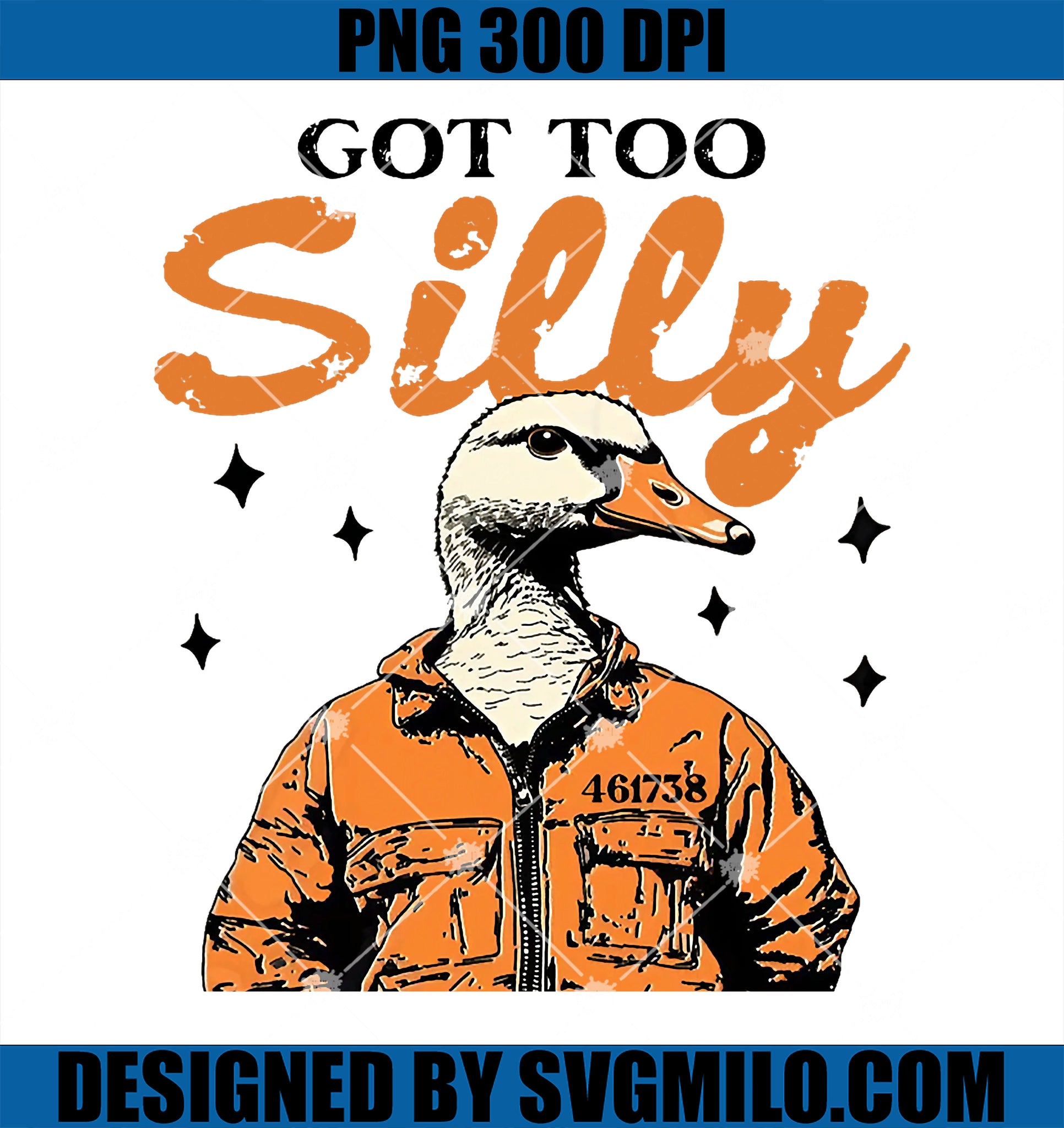 Funny Goose Got Too Silly PNG