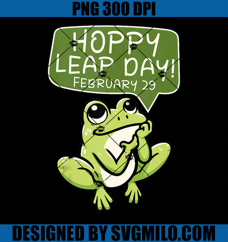 Funny Hoppy Leap Day February 29 For Frog Lover PNG