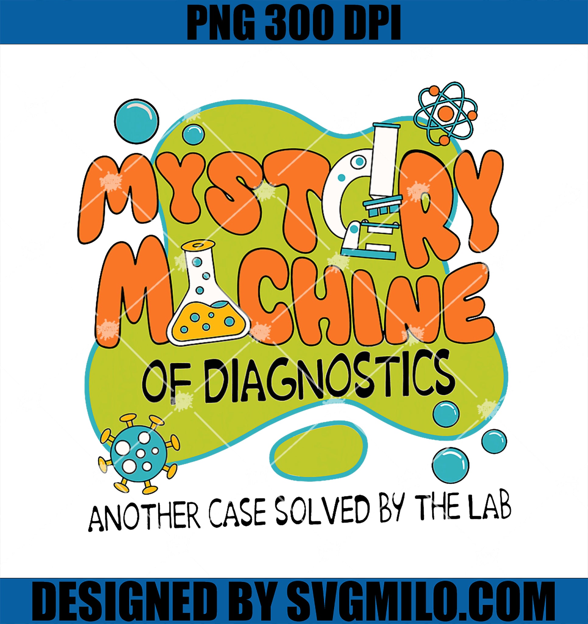 Funny Lab Week 2025 Retro PNG, Mystery Machine Of Diagnostics PNG