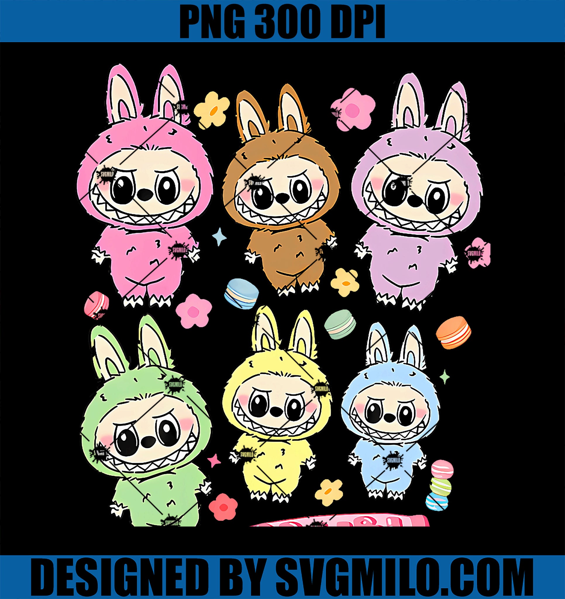 Funny Labubu Lover Cute PNG, Labubu The Monsters PNG