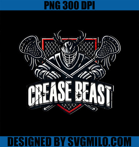 Funny Lacrosse Ops Warning Of Crease Beast PNG, LAX Goalie PNG