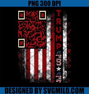 Funny QR Scan Me President Trump 45 47 PNG, Trump Dancing Code PNG