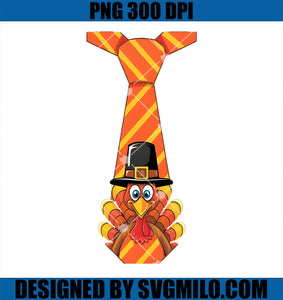 Funny Thanksgiving Turkey Tie Design PNG