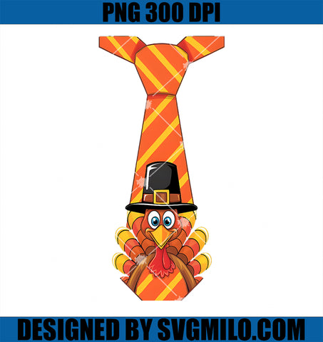 Funny Thanksgiving Turkey Tie Design PNG