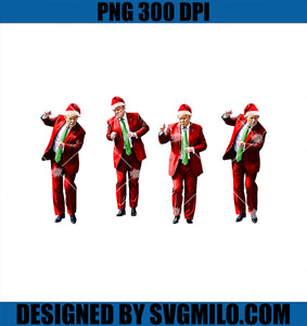 Funny Trump Dance Santa Claus Christmas Xmas Pajamas Holiday PNG