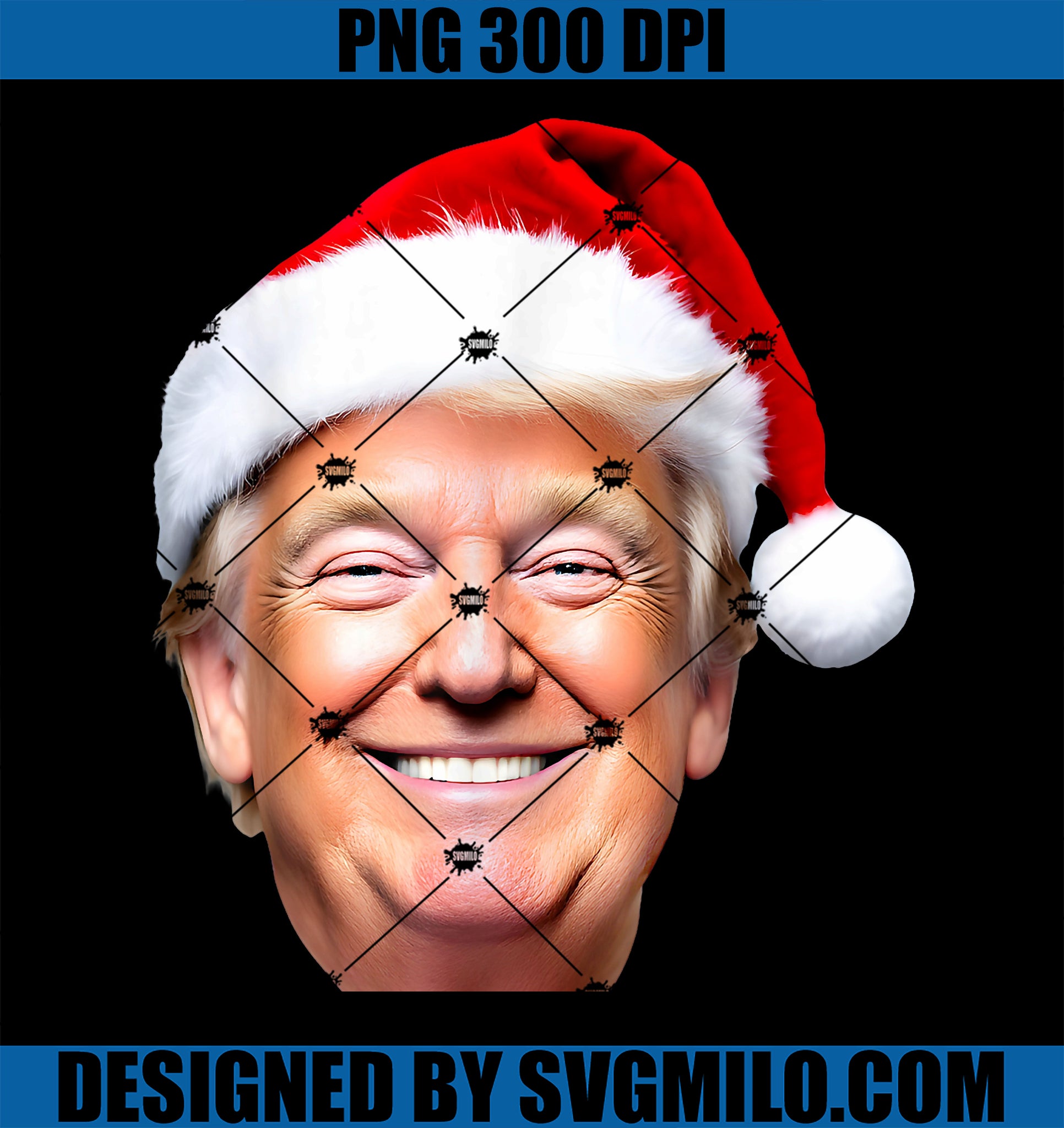 Funny Trump Santa Hat Donald Trump Christmas New Year Xmas PNG