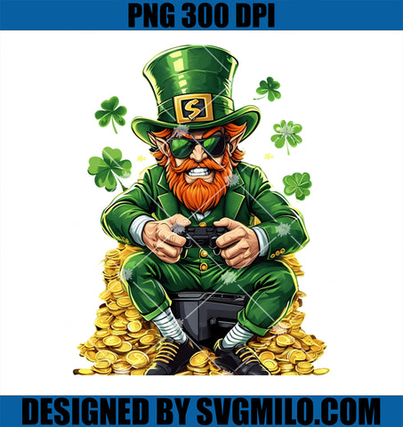 Funny Video Game Gamer St Patricks Day Coin PNG