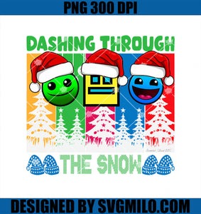 Geometry Dashing Through The Snow Sleep Dash Game Christmas PNG