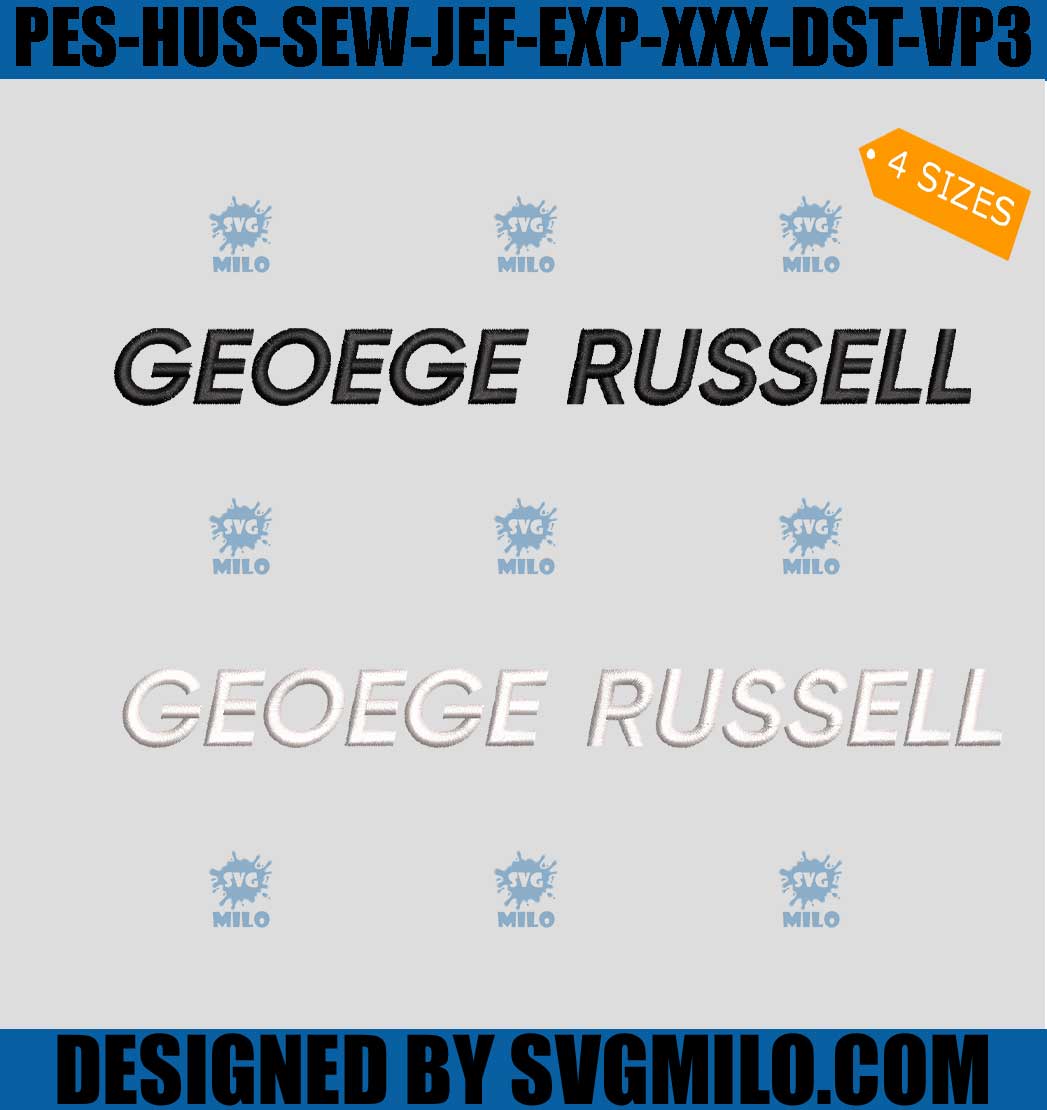 George-Russell-Embroidery-Design_-Custom-Name-Patch-Machine-File ...