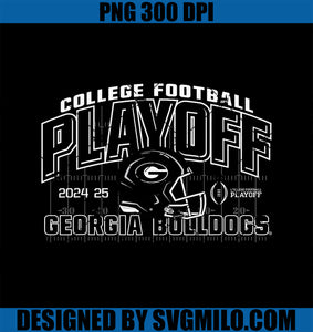 Georgia Bulldogs College Football Playoff CFP 2024-2025 PNG