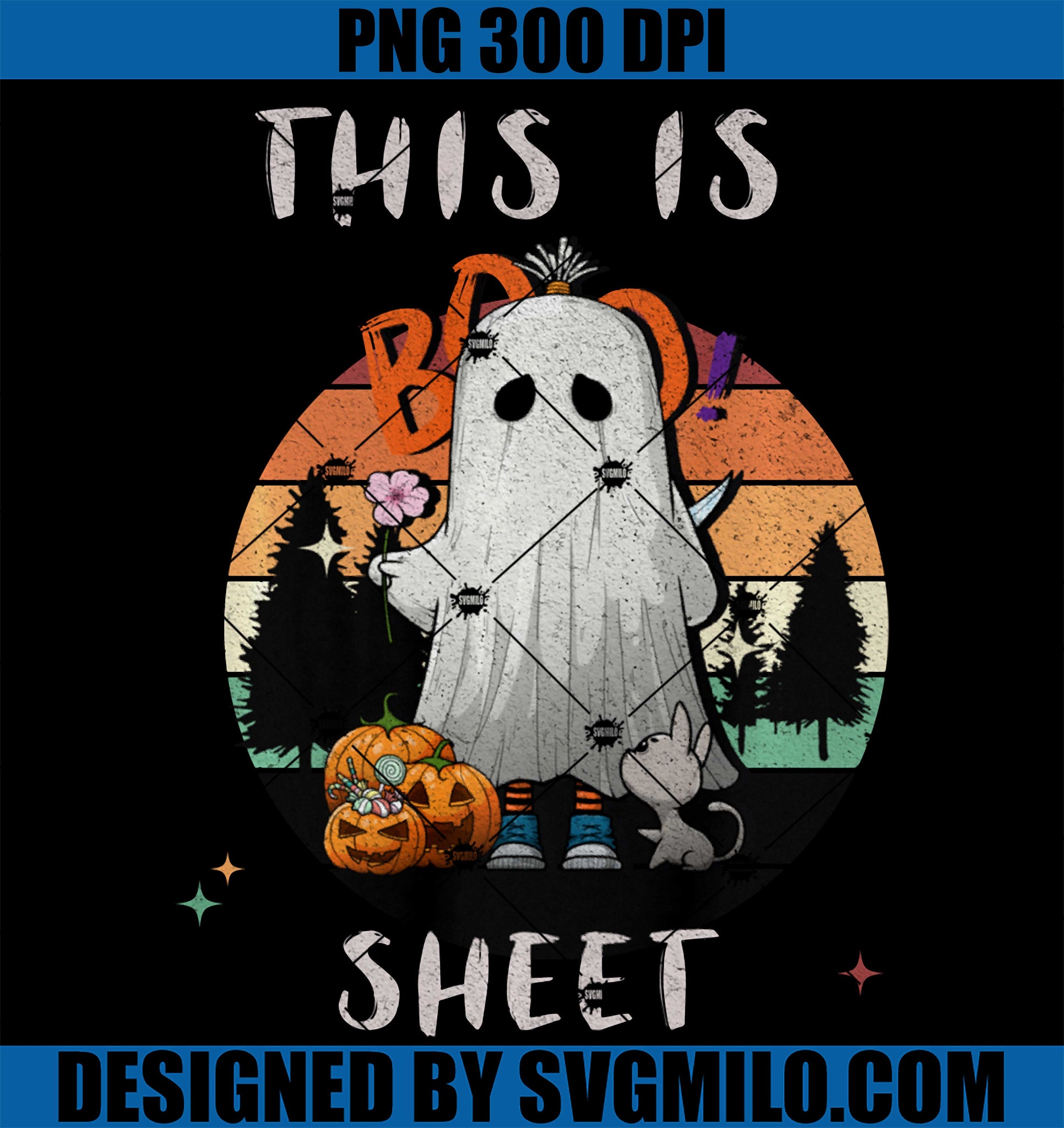 Get Spooky In Style This is Boo Sheet PNG, Halloween Pumpkin Boo PNG