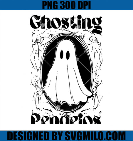 Ghosting Pendejos Funny Mexican Ghost Halloween PNG