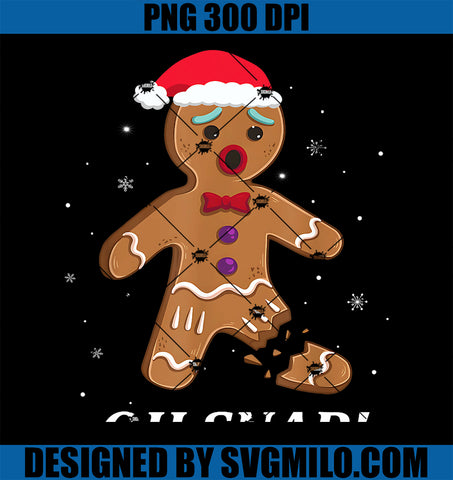 Gingerbread Man Oh Snap Christmas PNG, Funny Cookie Baking PNG