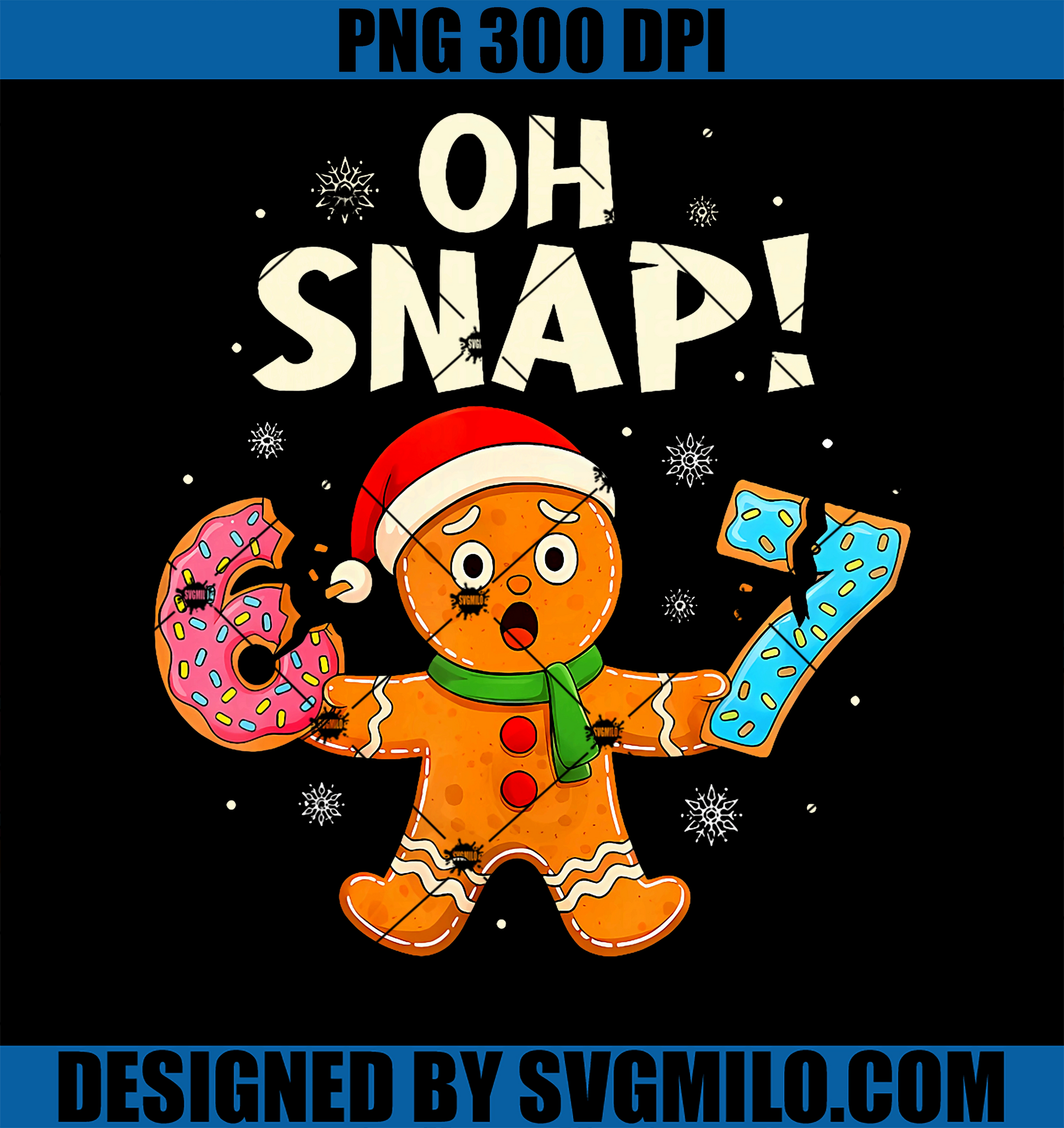 Gingerbread Six Seven 67 Bruh PNG, 6 7 Christmas PNG