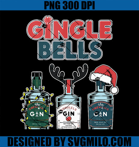 Gingle Bells Gin Bells Christmas Merry Xmas PNG