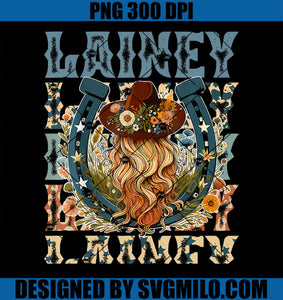 Girl Lainey First Name Personalized Western Cowgirl PNG