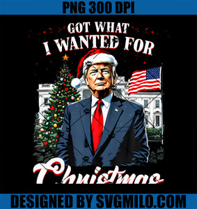 Got What I Wanted For Christmas Trump 2024 PNG