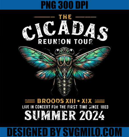 Great Cicada Come Back Tour 2024 PNG, Cicada Invasion 2024 PNG