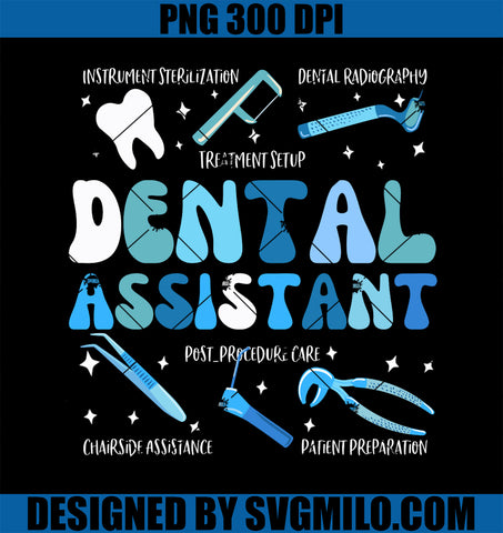 Groovy Dental Assistant Art For Men Women Dentist Smile PNG