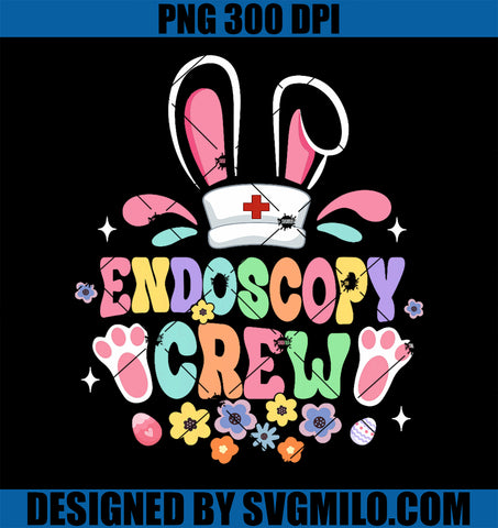 Groovy Endoscopy Crew Endoscopy Nurse PNG, Bunny Ear Easter PNG