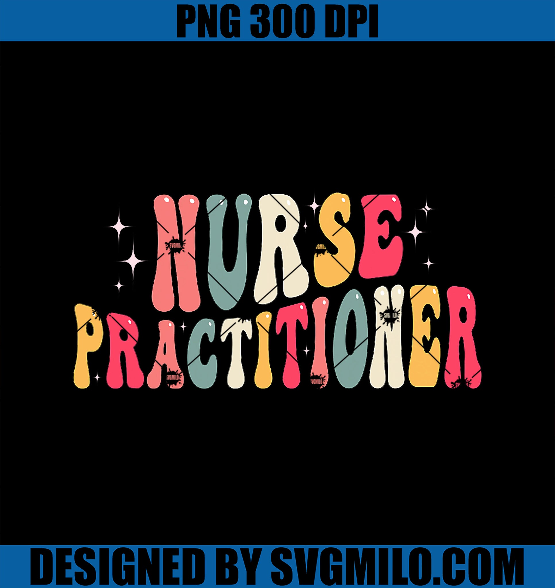 Groovy Family Nurse Practitioner NP PNG, Nursing Day Nurse Week PNG
