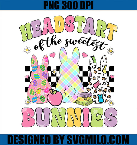 Groovy Headstart Of Bunnies PNG, The Sweetest Bunnies Leopard Easter PNG