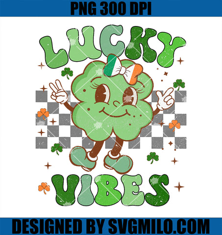 Groovy Lucky Vibes PNG, St Patricks Day Teahers PNG