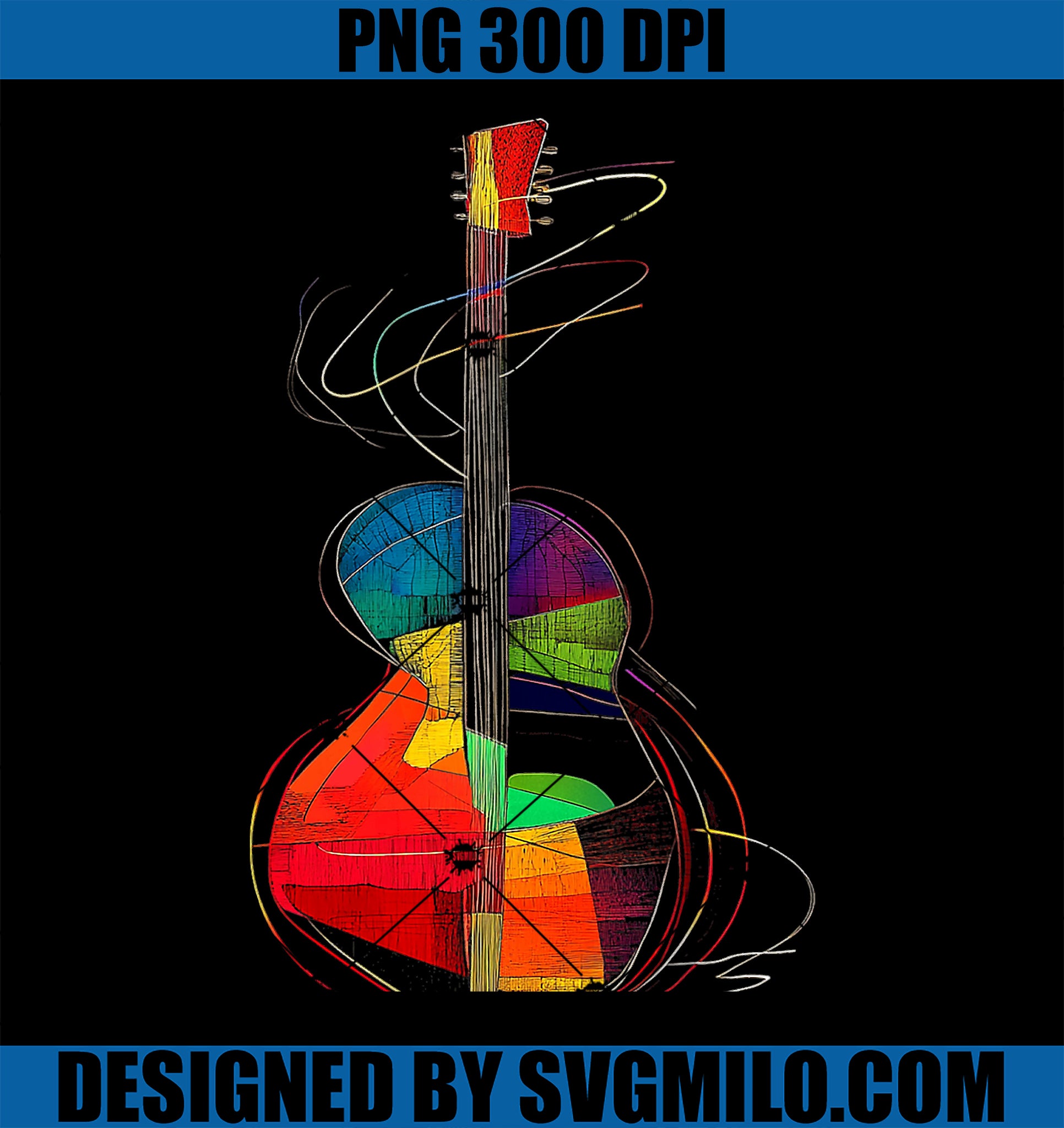 Guitar Music Instrument Motif Illustration Guitar PNG