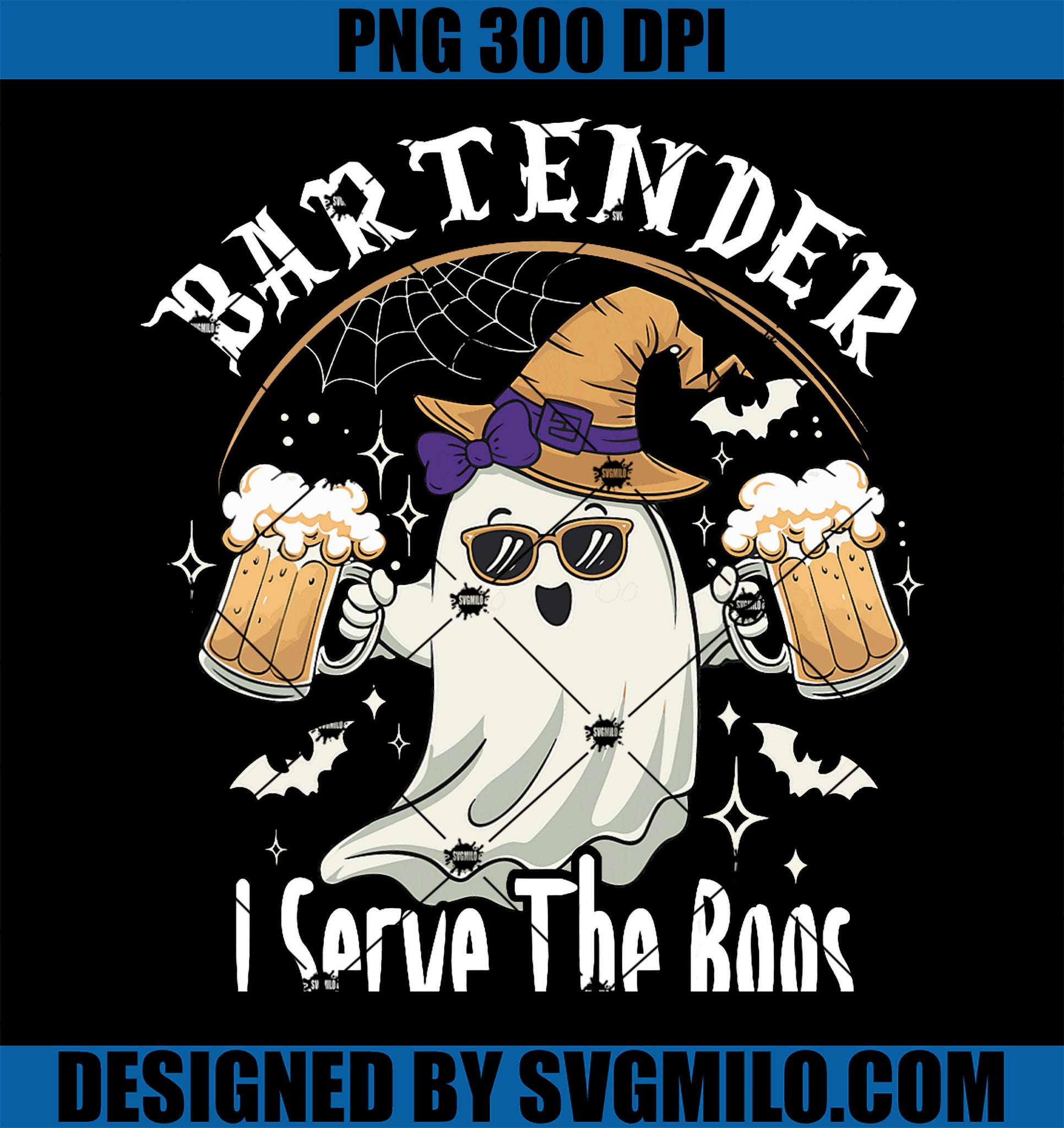 Halloween Bartender PNG I Serve the Boos PNG