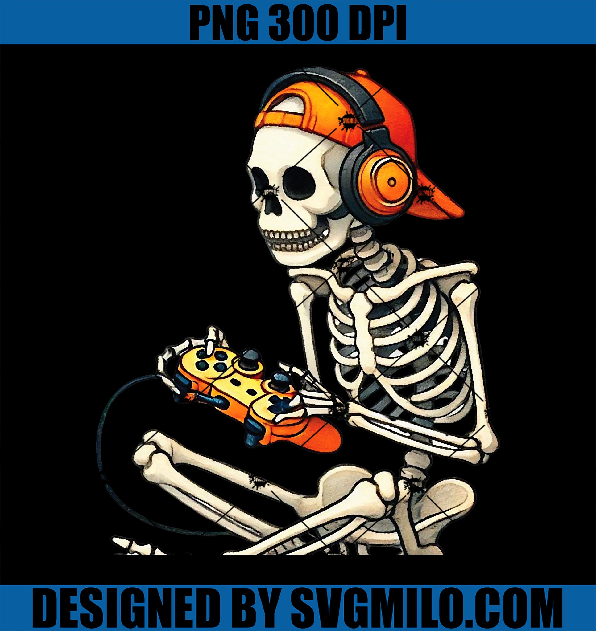 Halloween Skeleton PNG, Gamer Video Gaming PNG