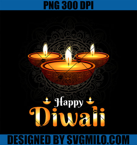 Happy Diwali Deepavali Hindu Indian Festival of Lights PNG