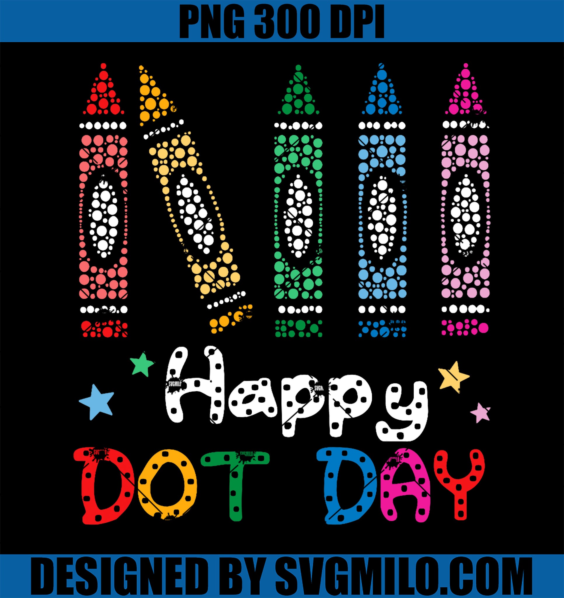 Happy Dot Day Teacher PNG, Polka Dot Teacher PNG