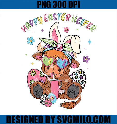 Happy Easter Heifer PNG, Easter Day PNG