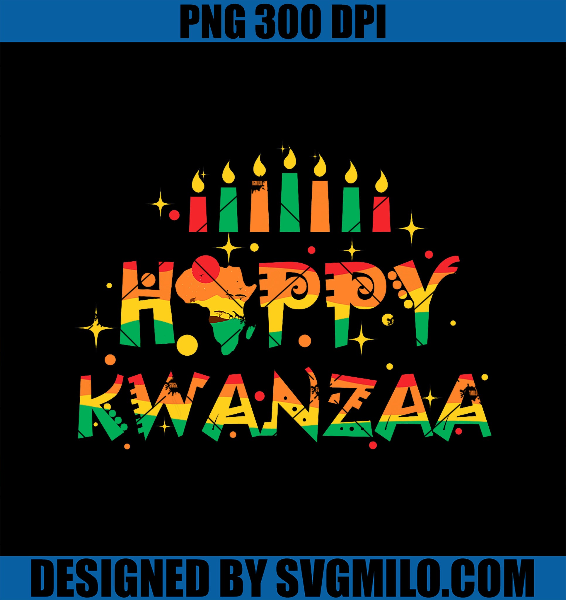 Happy Kwanzaa 2024 African American Family Black History PNG