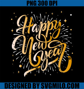 Happy New Year 2025 Men Women Kids New Years Eve Party PNG