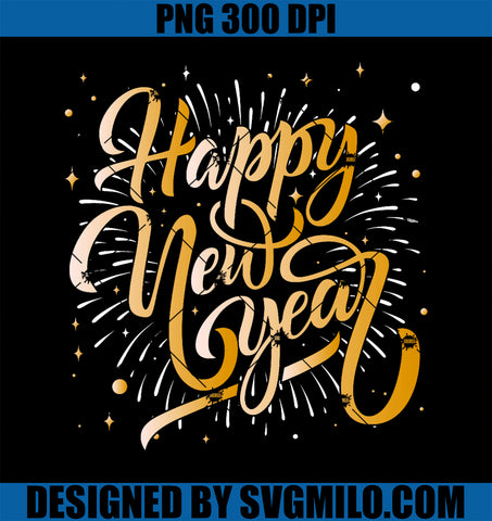 Happy New Year 2025 Men Women Kids New Years Eve Party PNG