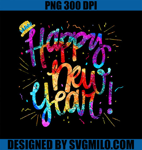 Happy New Year NYE Party 2025 Funny New Years Eve Confetti PNG