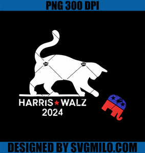 Harris Waltz 2024 VP President Election PNG, Funny Cats Ladies PNG