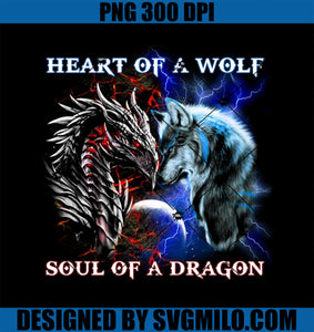 Heart of Wolf Soul of a Dragon PNG, Cool Dragon Wolf Warrior PNG